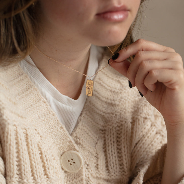 The Magician Tarot Card Necklace