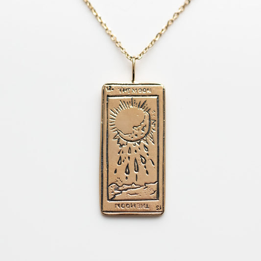 The Moon Tarot Card Necklace - necklaces - Sofia Zakia local eclectic