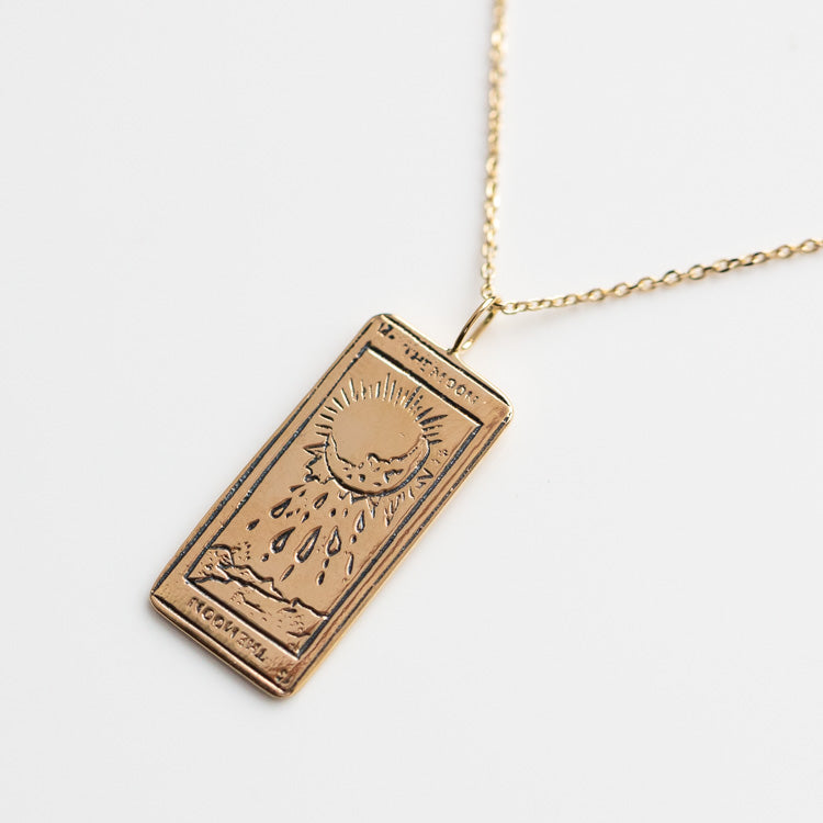 The Moon Tarot Card Necklace - necklaces - Sofia Zakia local eclectic