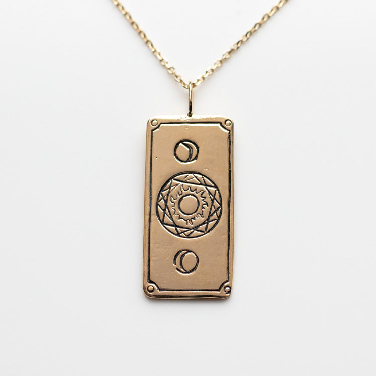 The Moon Tarot Card Necklace - necklaces - Sofia Zakia local eclectic