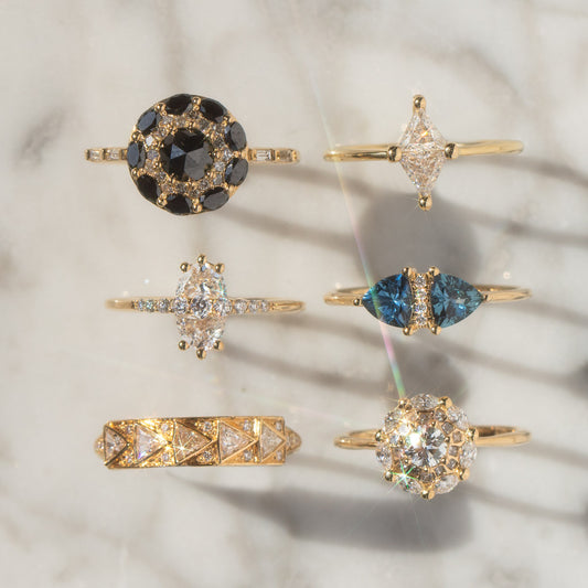 unique engagement rings with alternative stones