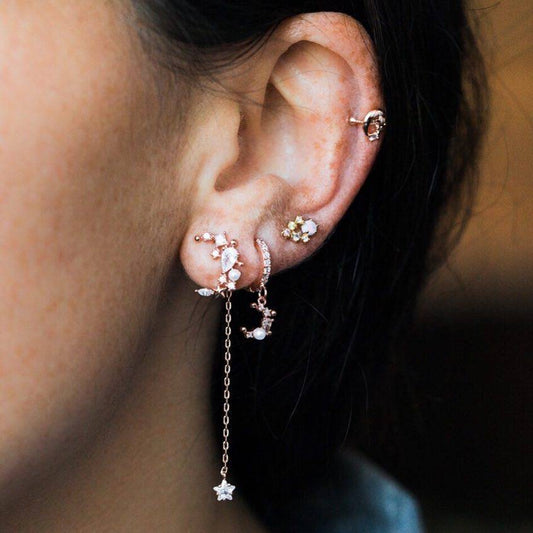 How to Wear the Multiple Earring Trend