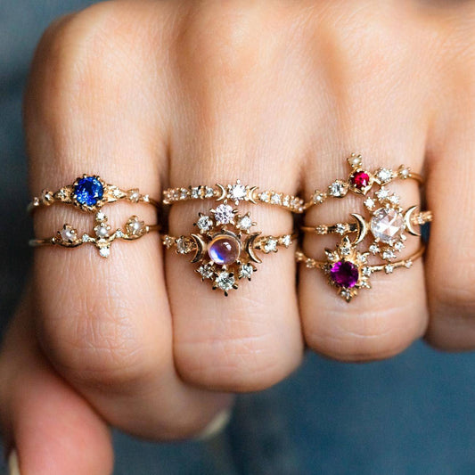Local Eclectic Right Hand Ring Finger Rings