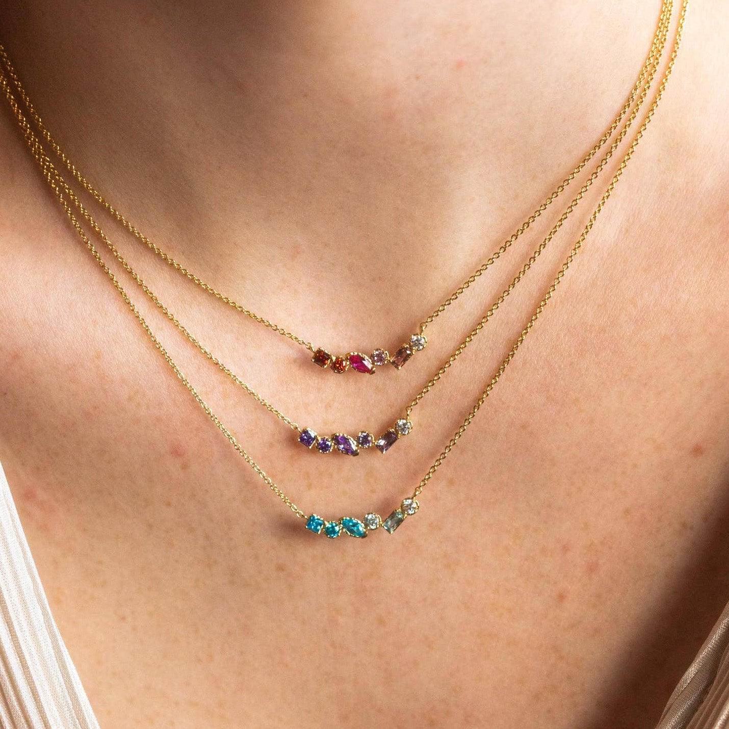 Shades of You Ombre Birthstone Necklace