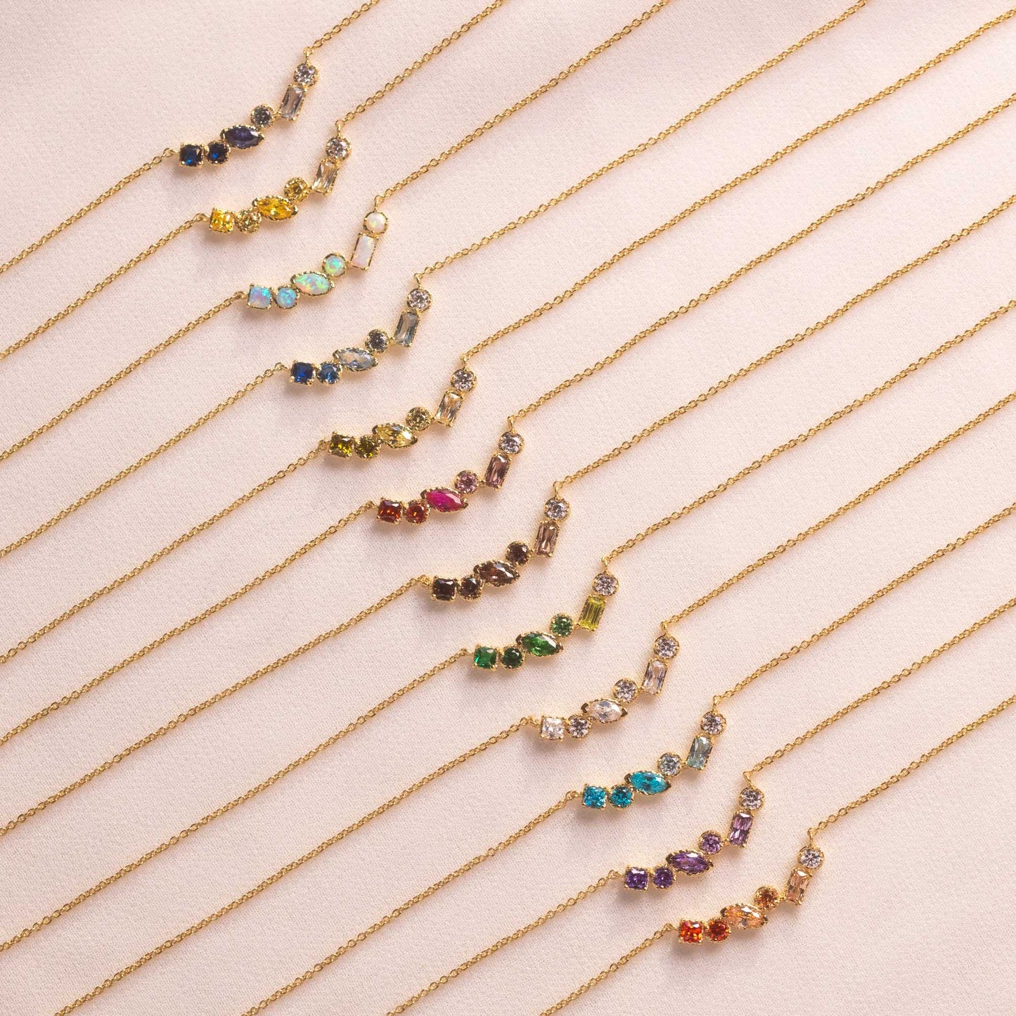 Shades of You Ombre Birthstone Necklace