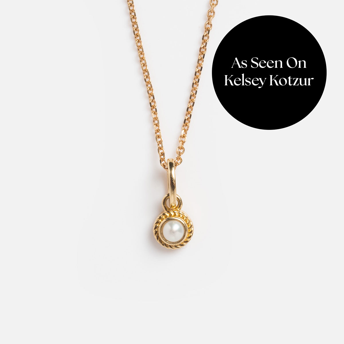 Solid Gold Soft Glow Pearl Necklace