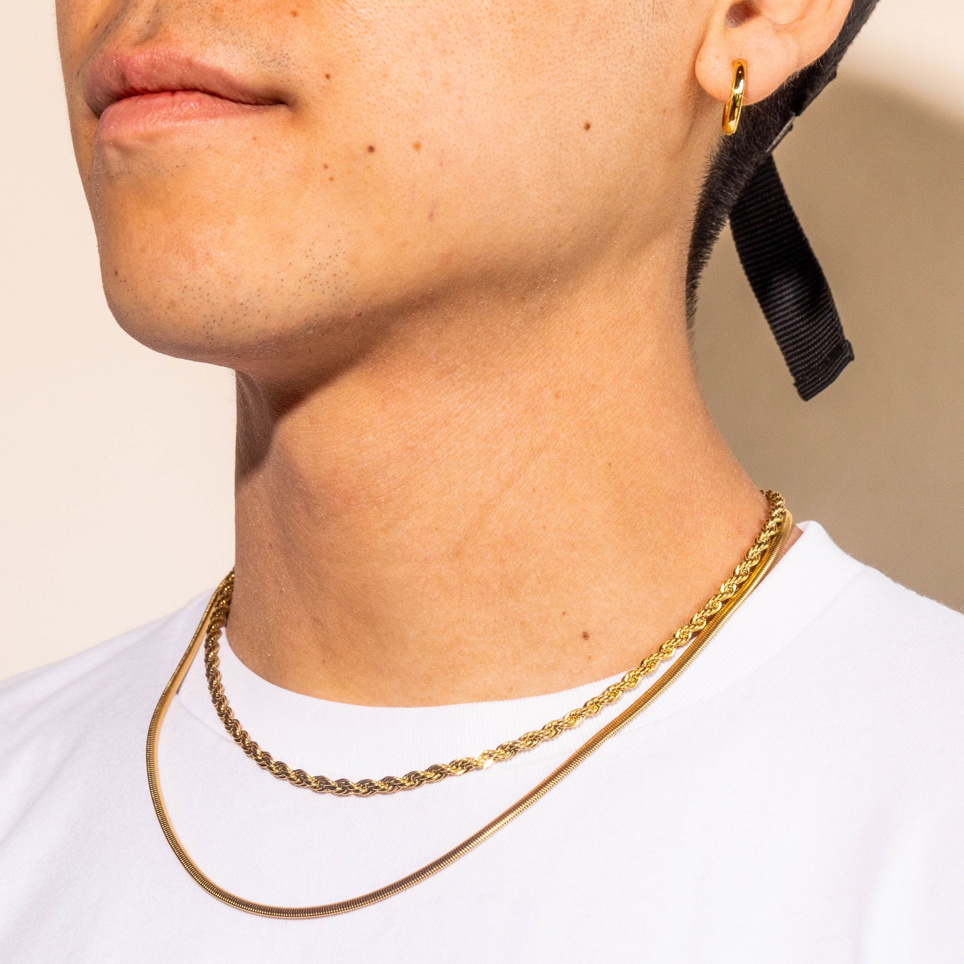 Snake Neck Ring Necklace 14k Gold Snake Necklace With Bolt Ring