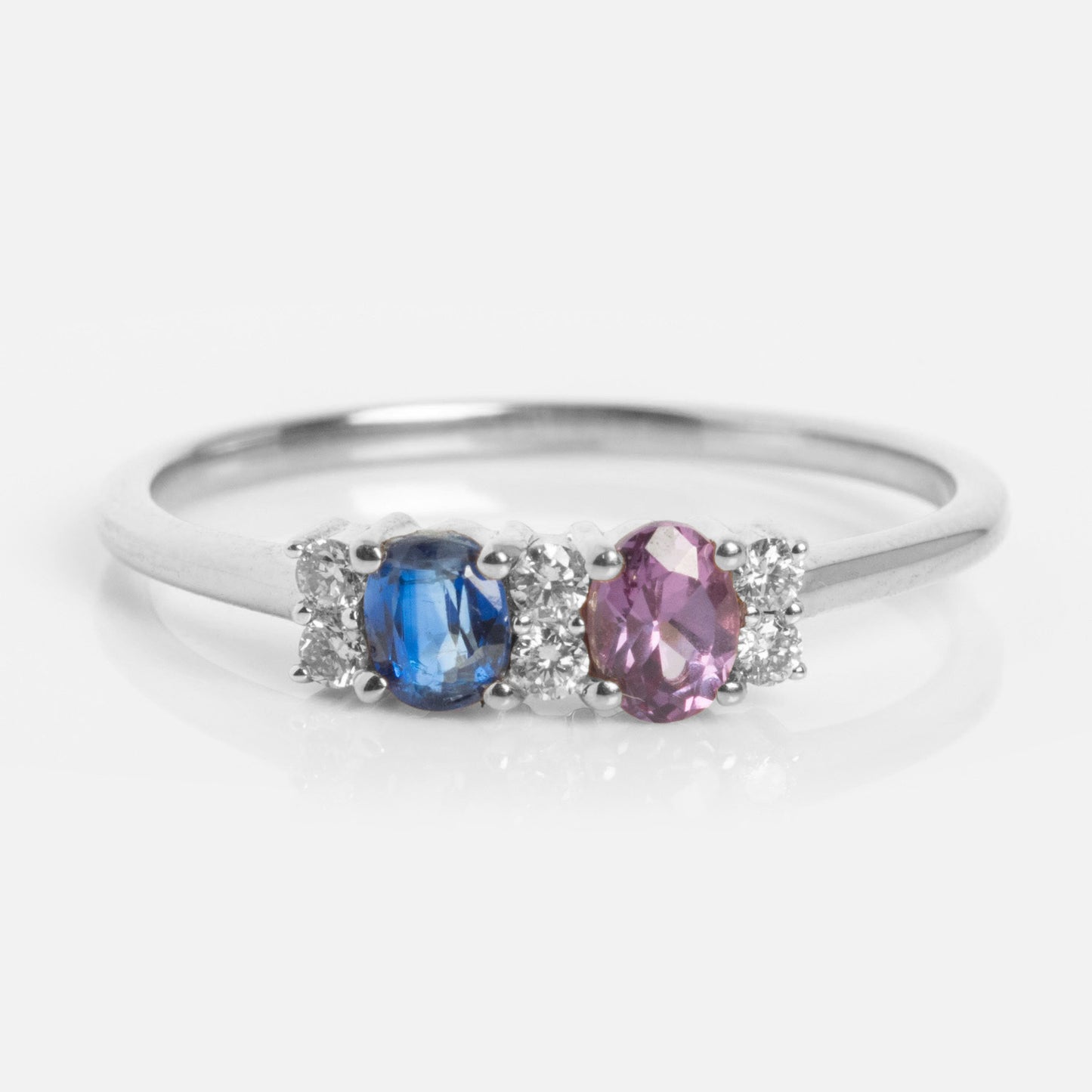 Customizable Acrostic Oval Gemstone Ring