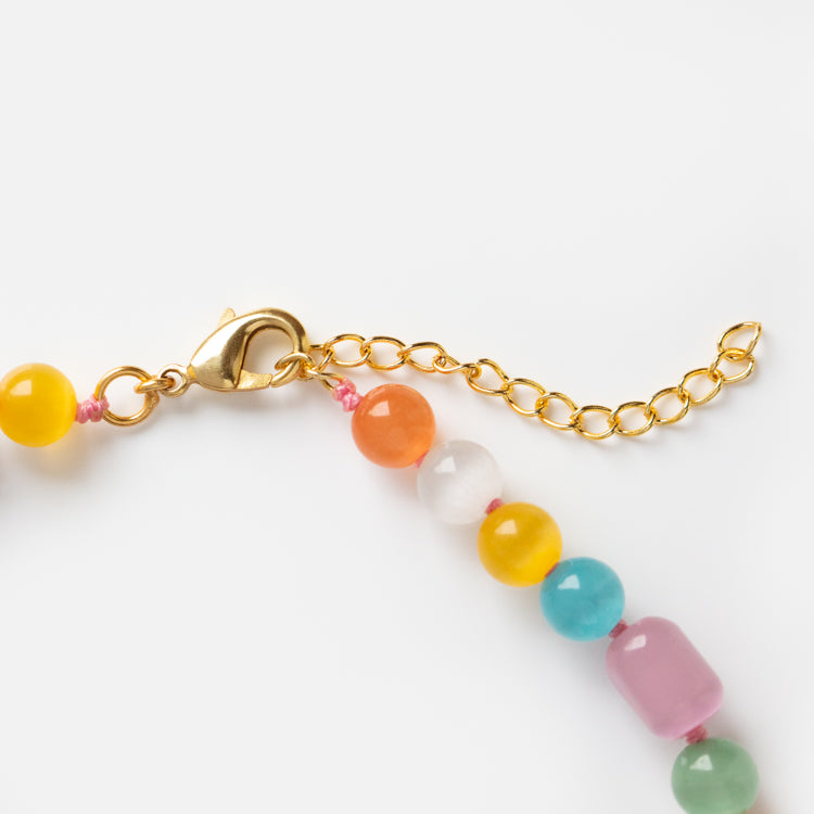 Pastel Monalisa Knotted Necklace