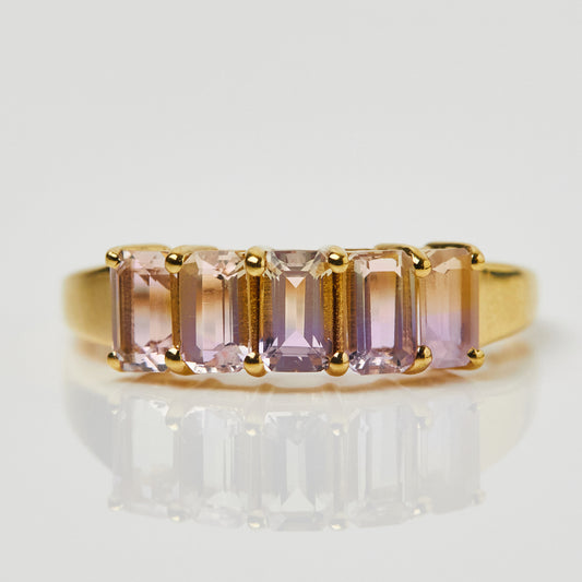 Ametrine Stone Stacking Ring