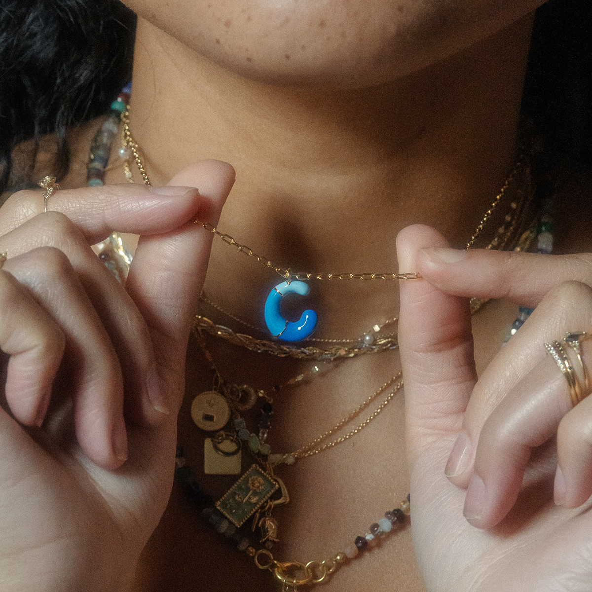 Bubble Letter Necklace
