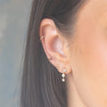Solid Gold Diamond Dawn Ball Studs