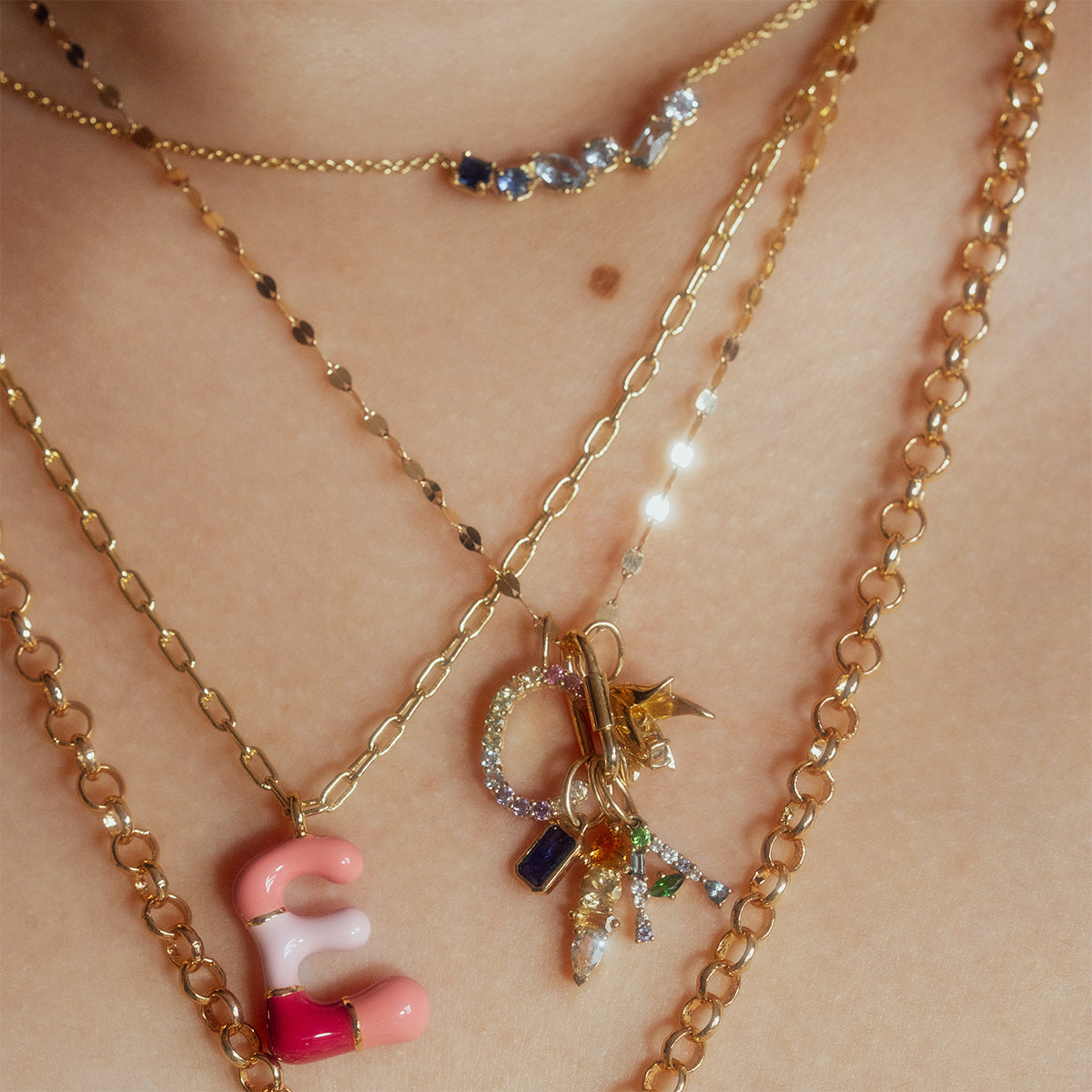 Bubble Letter Necklace