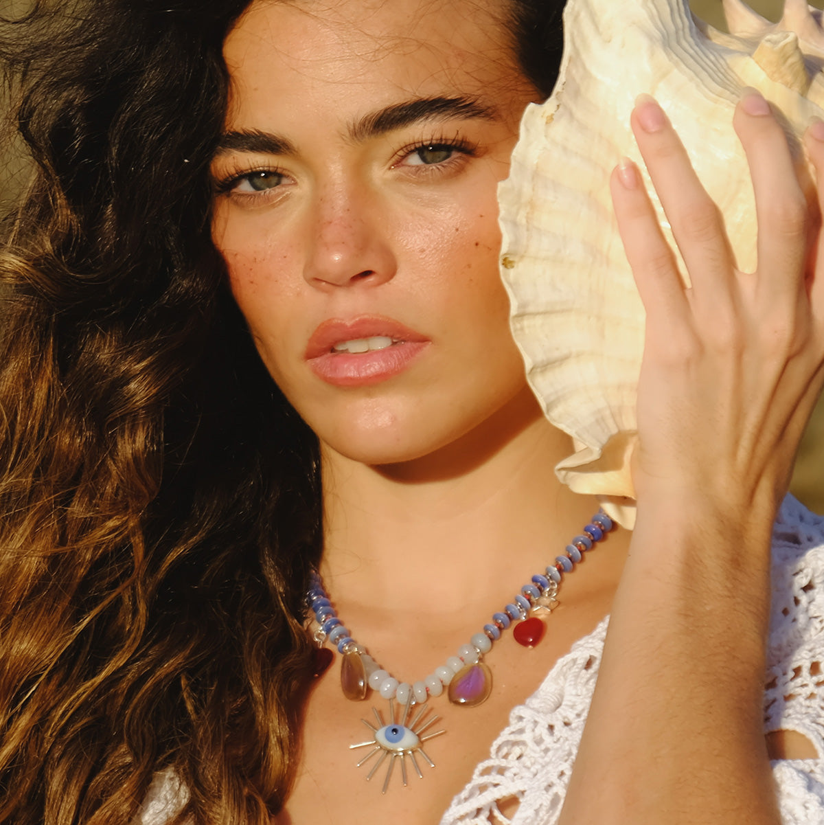 One of a Kind Eye Fly Necklace