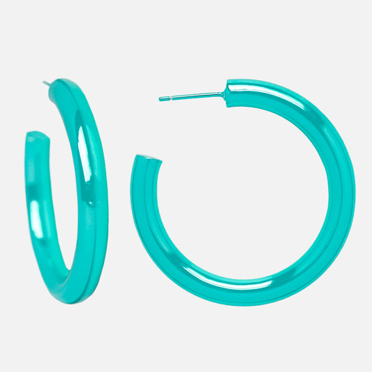 Starstruck Ocean Blue Hoop Earrings