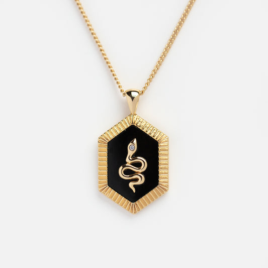 Guardian Black Onyx Pendant Necklace