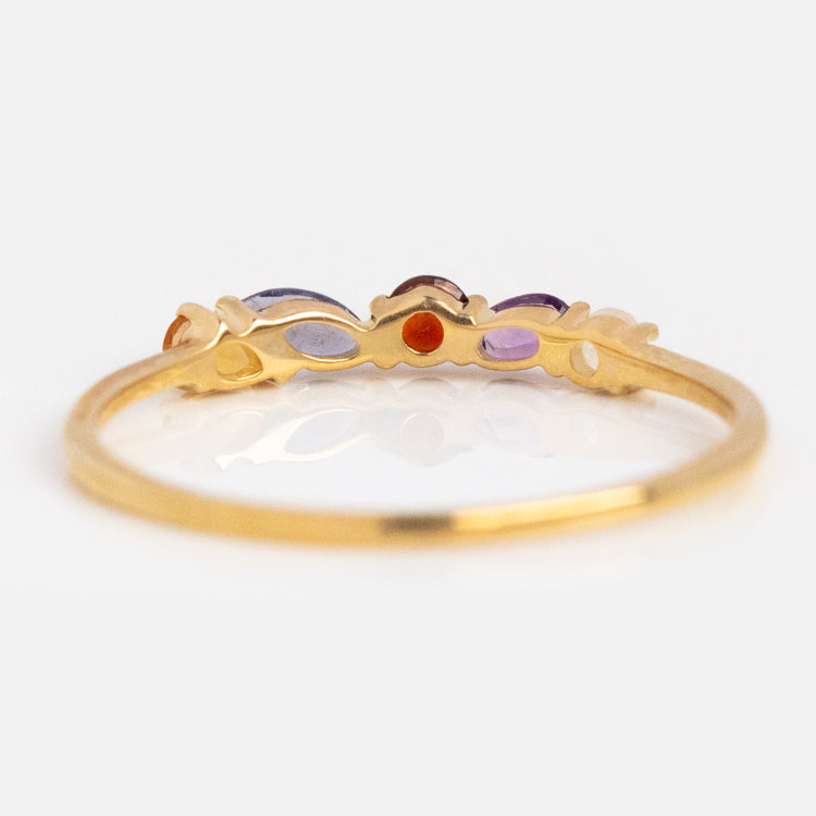 Solid Gold Magic Acrostic Ring
