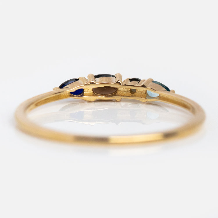 Solid Gold Boss Acrostic Ring