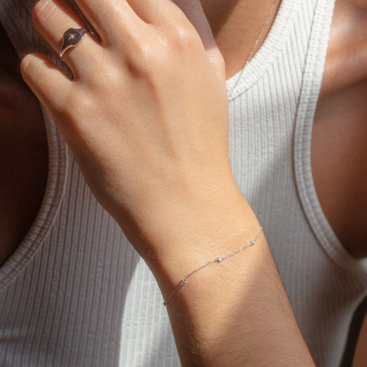 Triple Bubble Diamond Bracelet – Lindsey Leigh Jewelry