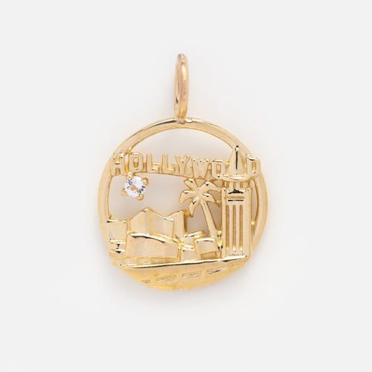 Solid Gold City Charm