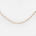 Solid Gold Twisted Chain Necklace