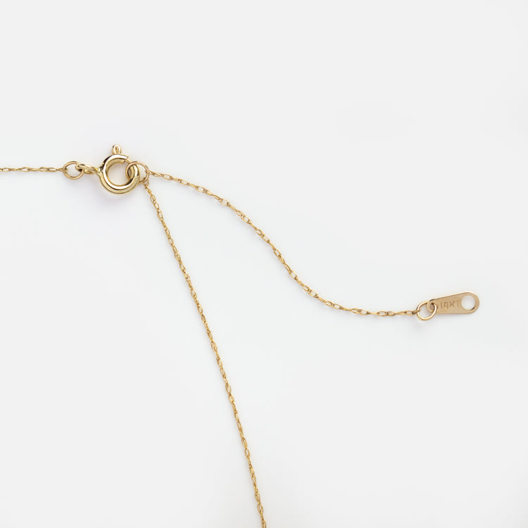 Solid Gold August Capsule Peridot Baguette Necklace
