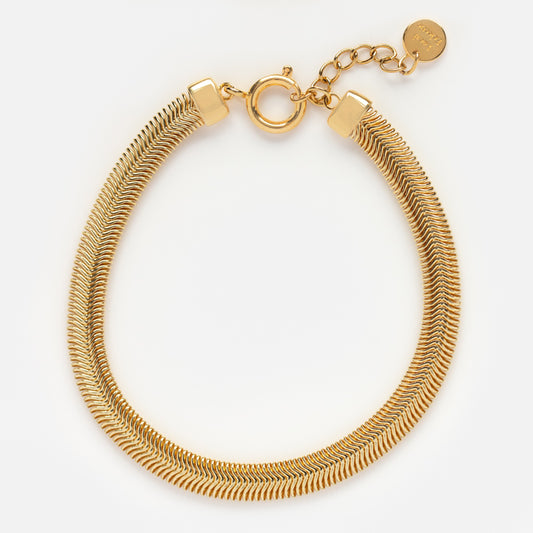 Bold Snake Chain Bracelet