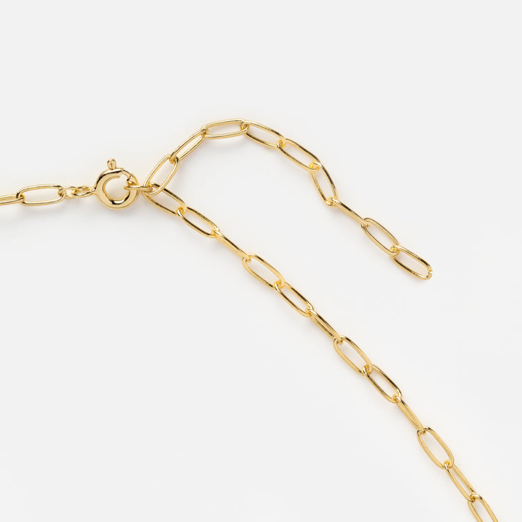 Vermeil Paperclip Necklace
