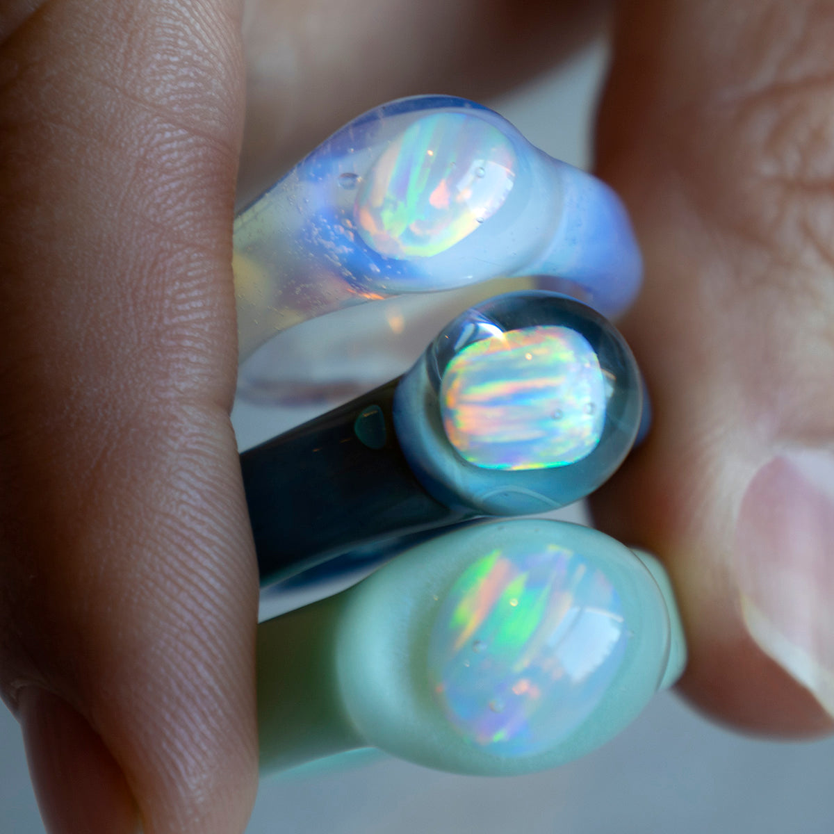 Small Opal Glass Ring Local Eclectic – local eclectic