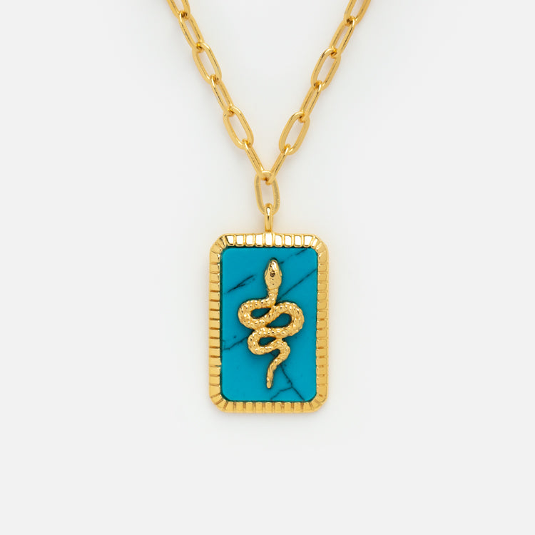 Awaken Turquoise Snake Necklace
