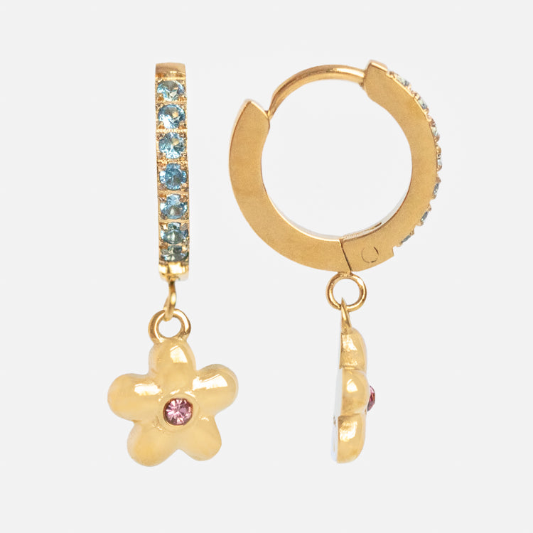 Daisy Chain Huggie Earrings
