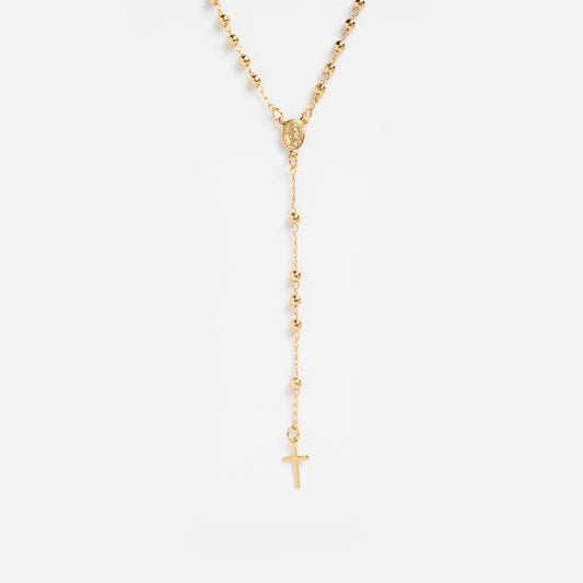 Gold Rosary Necklace