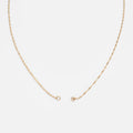 Solid Gold Perfect Start Charm Holder Necklace