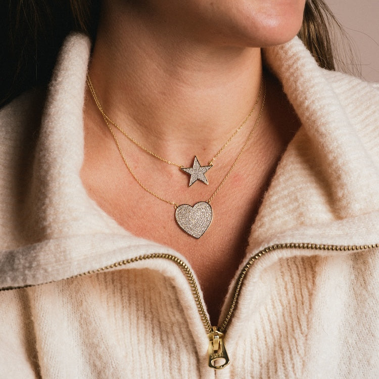 You Have My Whole Heart Pave Necklace Local Eclectic local