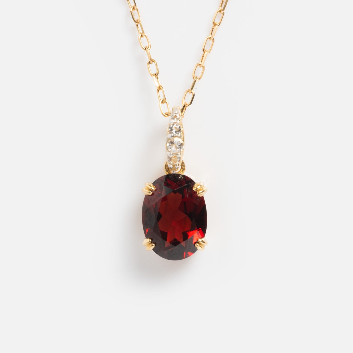 Solid Gold 2025 January Capsule Garnet Stacking Set with Free Gift