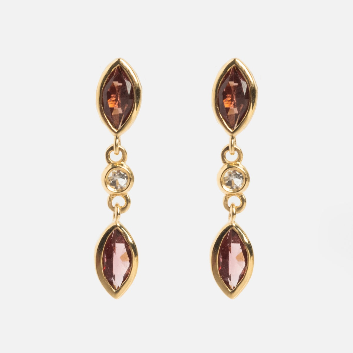 Solid Gold 2025 January Capsule Garnet Stacking Set with Free Gift