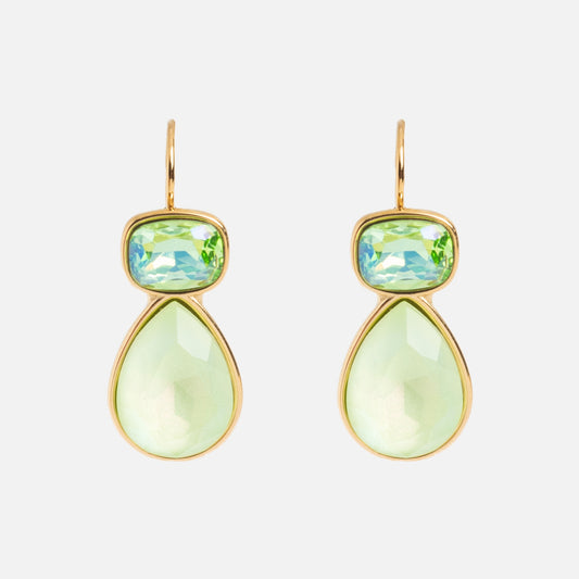 Green Drop Earrings