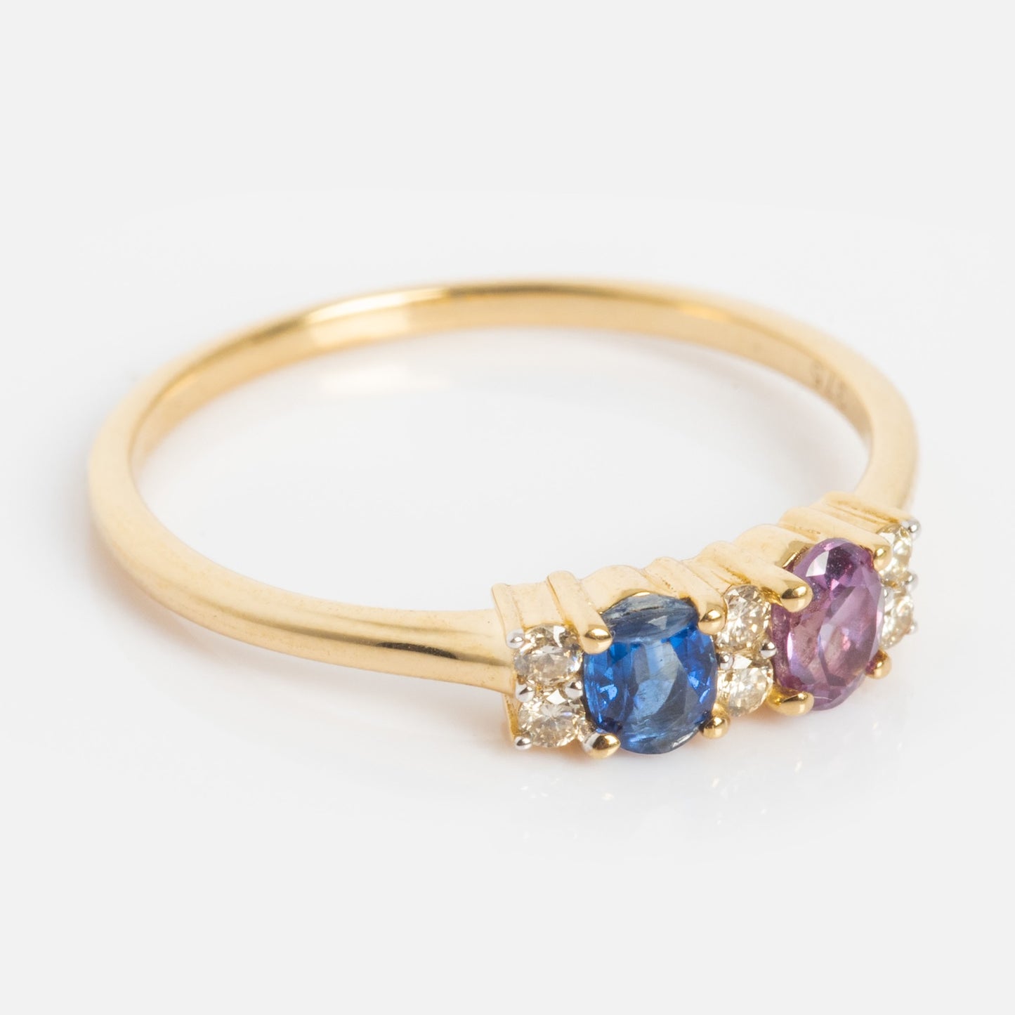 Customizable Acrostic Oval Gemstone Ring