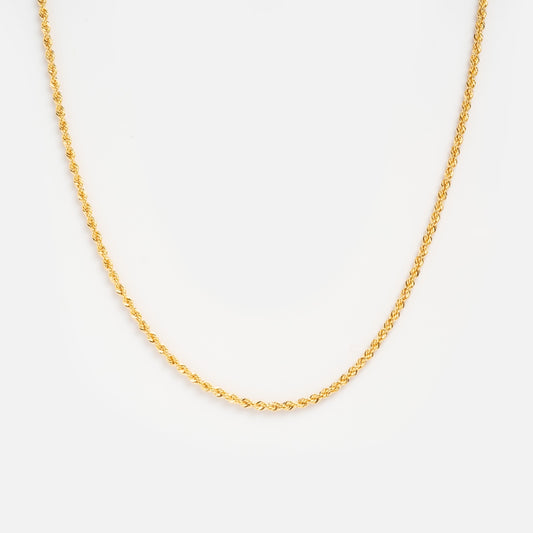Solid Gold Bold Rope Chain