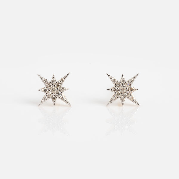L'Appartement オティウムバーグDiamond Star Stud Solid Gold Diamond Starlight Studs – local eclectic