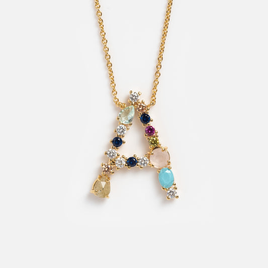 Colorful Monogram Pendant