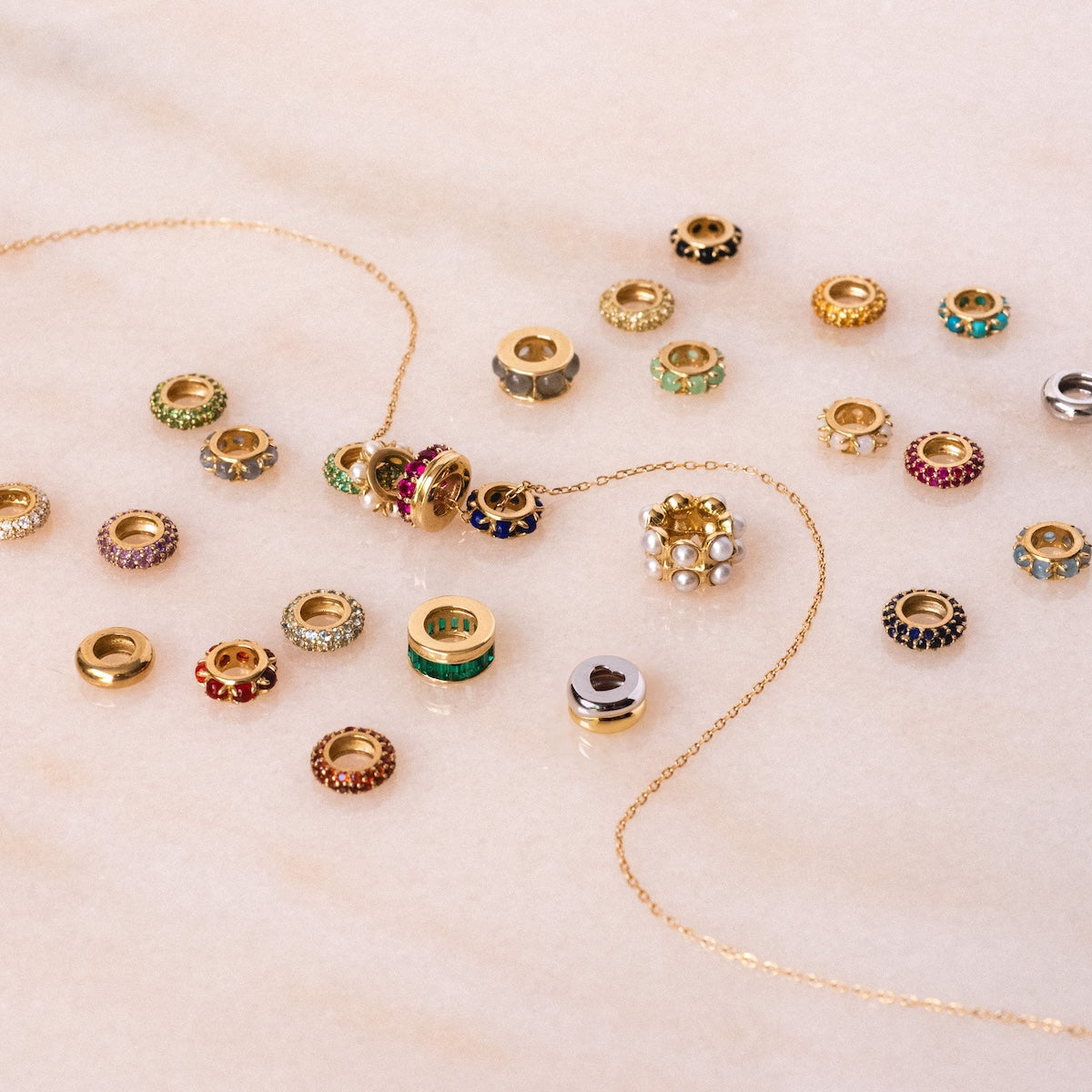 Solid Gold Anniversaire Charm
