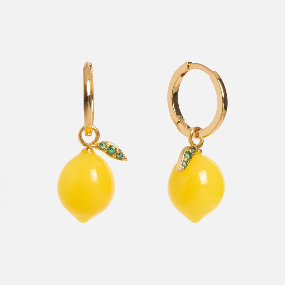 Lemon Zest Huggie Earrings