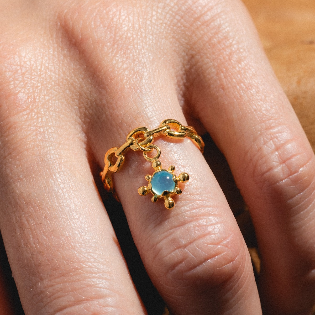 Chain Charm Ring