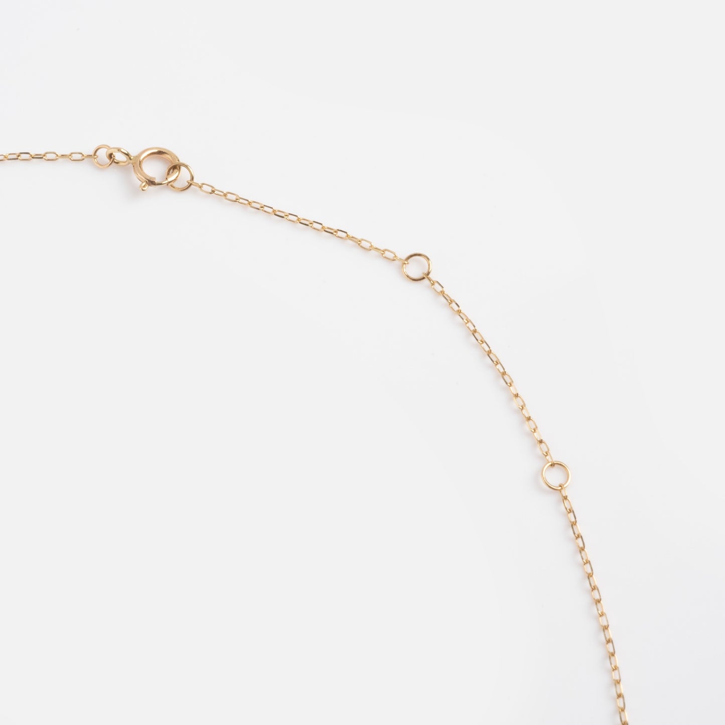 Solid Gold White Topaz Dainty Starlight Necklace