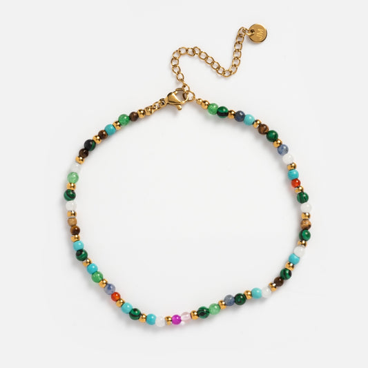 Multi Beaded Anklet