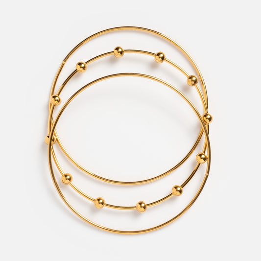 Baby Fox and J Bangle Set