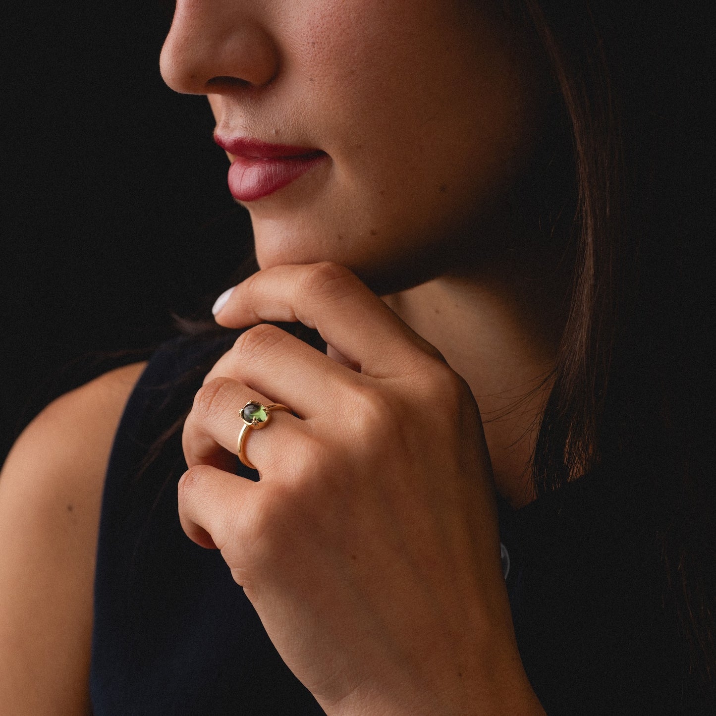 Crown Tourmaline Ring