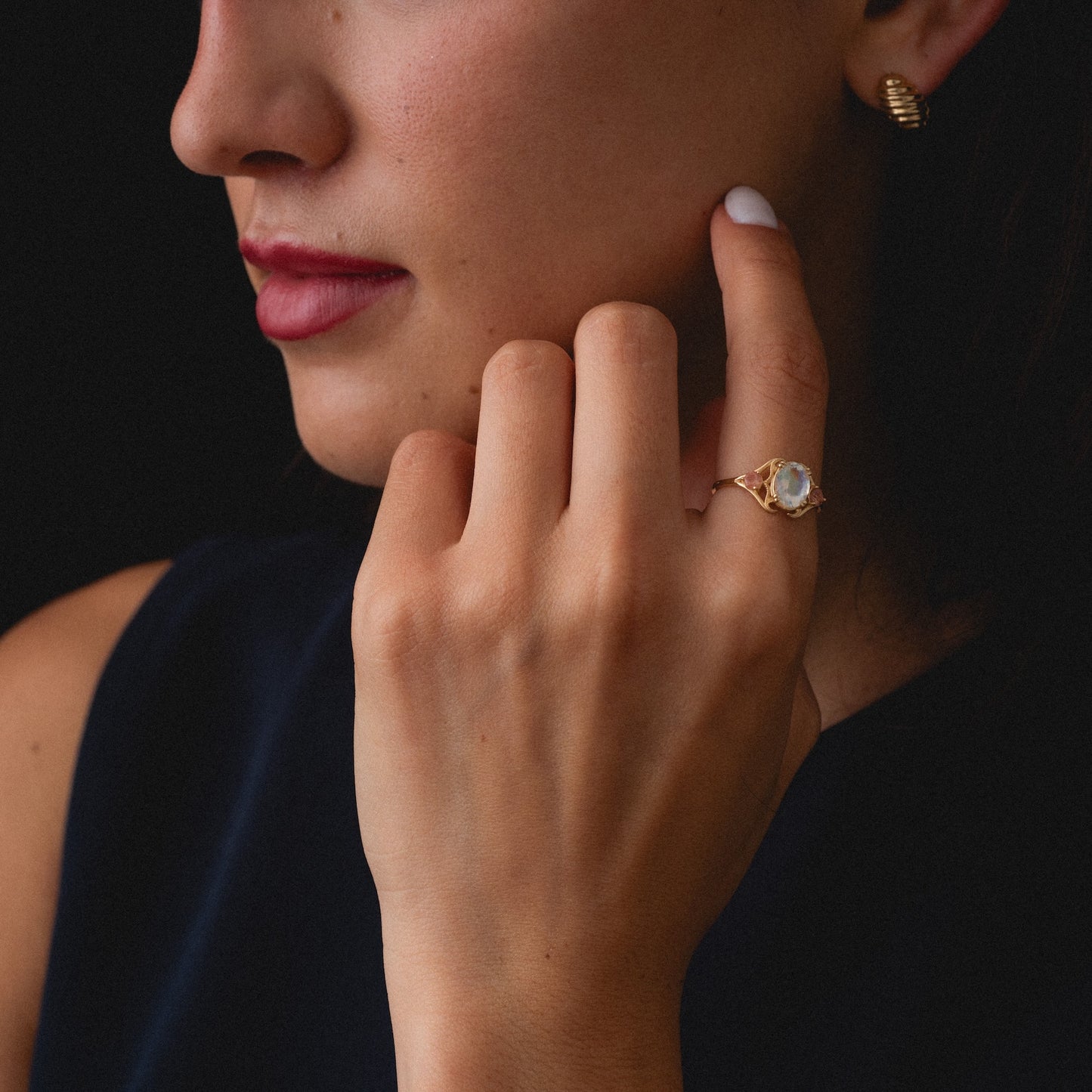 Clova Moonstone Ring
