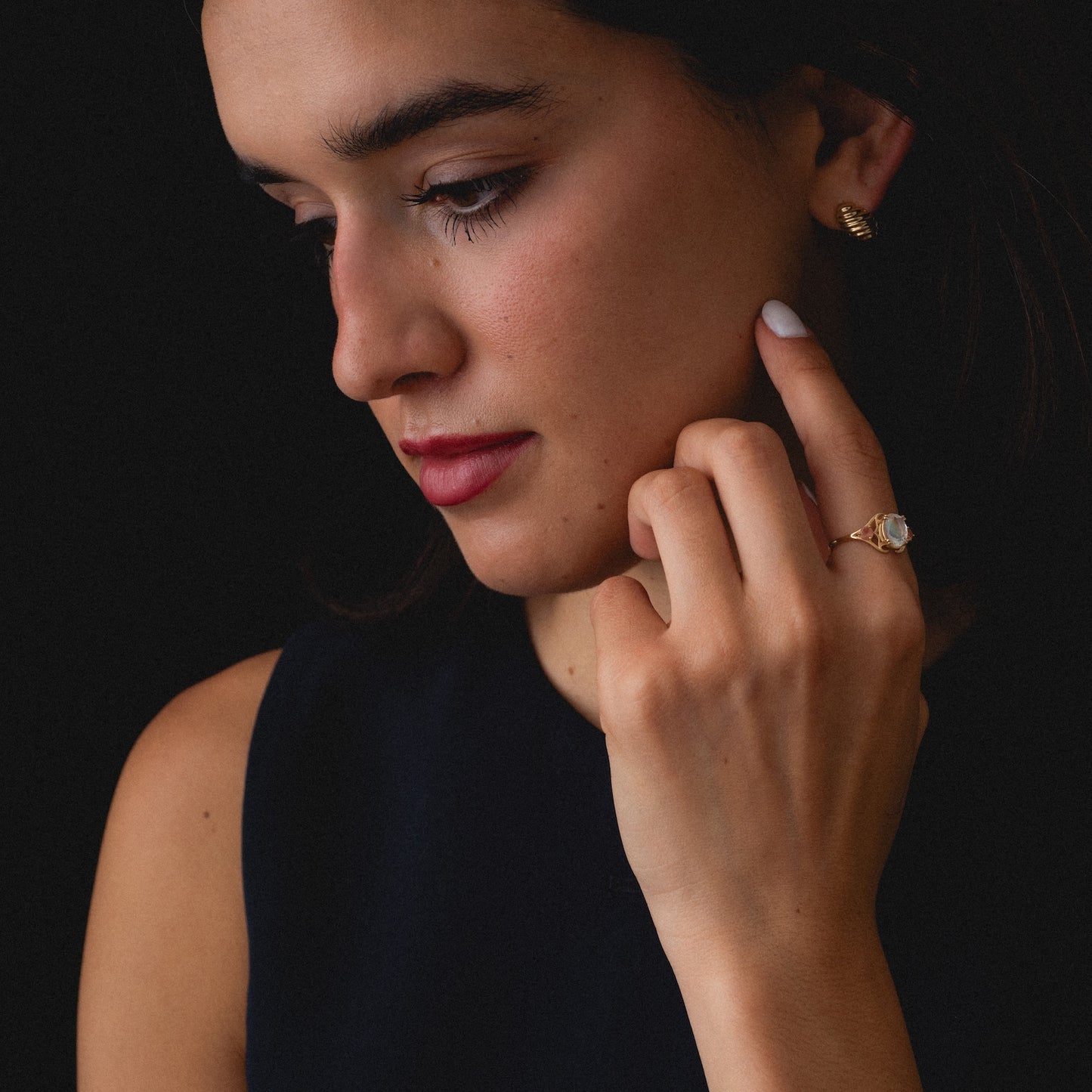 Clova Moonstone Ring